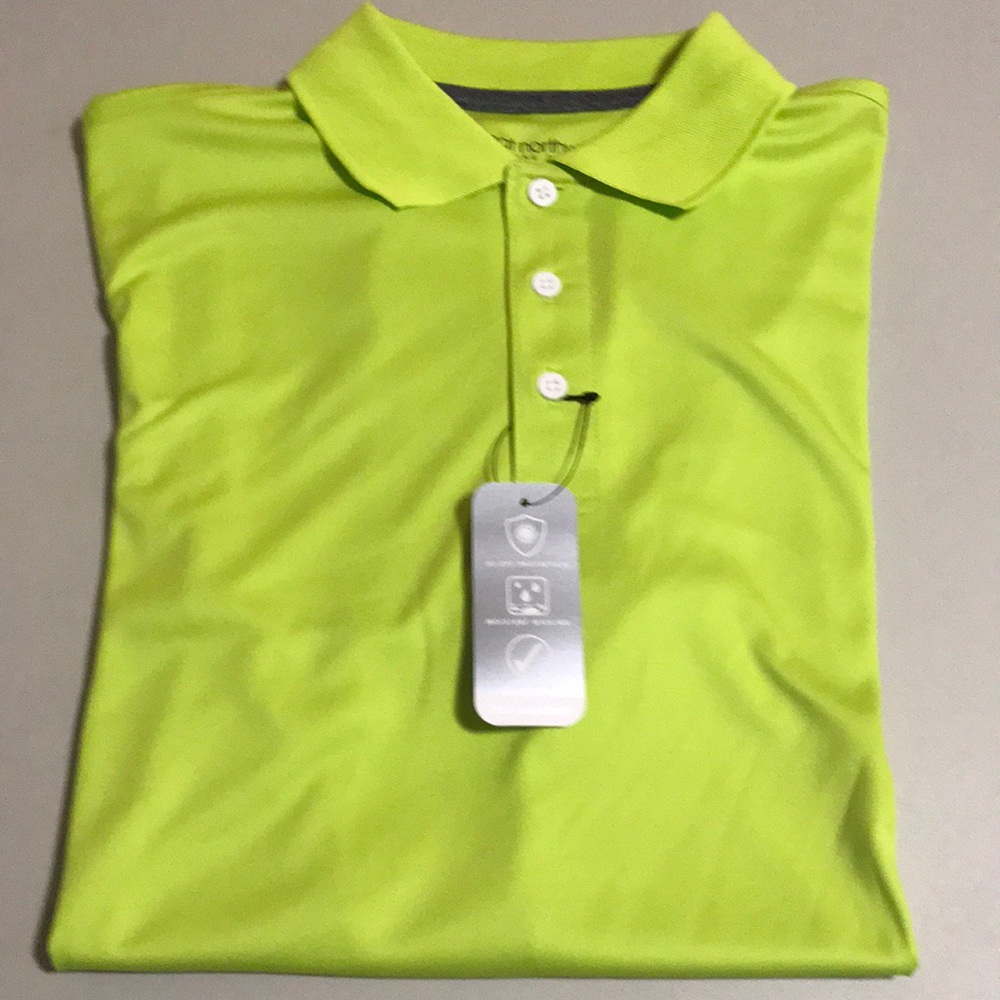 Great Northwest Golf Polo Shirt Green/Lime Medium
